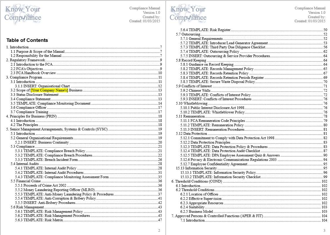 Compliance Manual Know Your Compliance