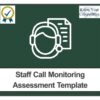 Staff Call Monitoring Template