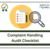 Complaint Handling Checklist Gap Assessment Tool
