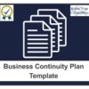 Business Continuity Plan Template