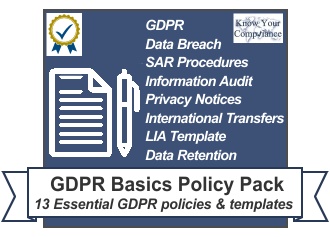 GDPR Data Protection Policy Pack