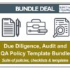 Due Diligence & Audit Policy Template Bundle