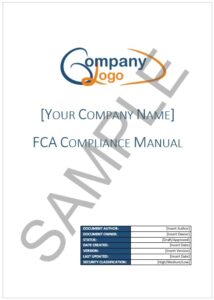 FCA Manual Sample Page 1