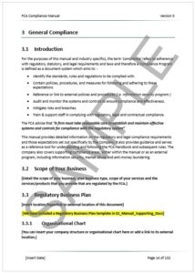 FCA Manual Sample Page 4