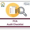 FCA Checklist Gap Assessment Tool