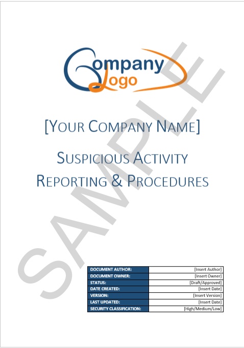 Suspicious Activity Report Procedures Template | SAR Procedures