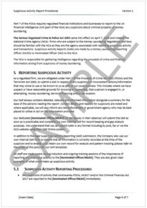SAR Sample Page