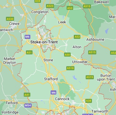 Staffordshire Map