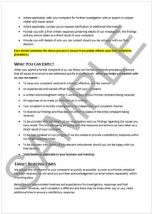 Complaint Process Sample Page 5