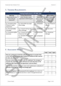 Employee Gap Analysis Form 2
