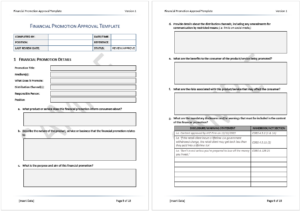 Financial Promotion Approval Process Template 2