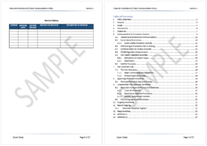 Financial Promotion Policy Template