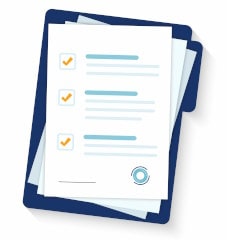 Policy checklist clipboard
