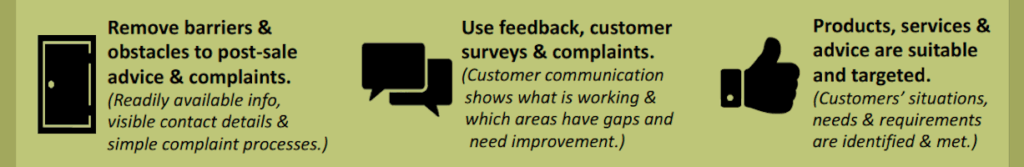 TCF objectives and obligations in an infograph banner