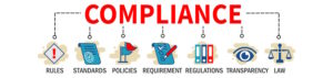 Clipart banner with compliance written at the top