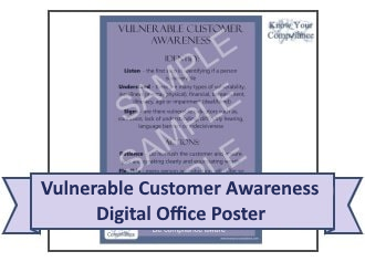 Digital Vulnerable Customer Office Poster