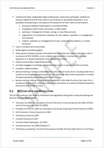 AML Policy Sample 7