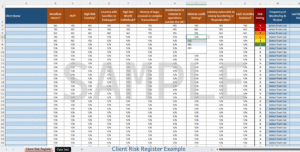 Client Risk Register Sample