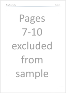 FCA Compliance Policy Sample 4