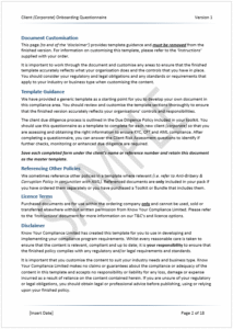 Corporate Client Onboarding Questionnaire Sample 2