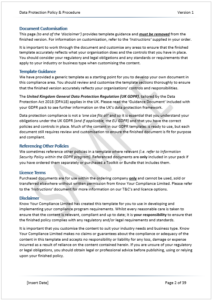 Data Protection Policy Sample 2