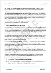 SAR Procedures Sample 5